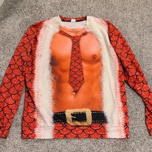 Red Novelty Long Sleeve Shirt